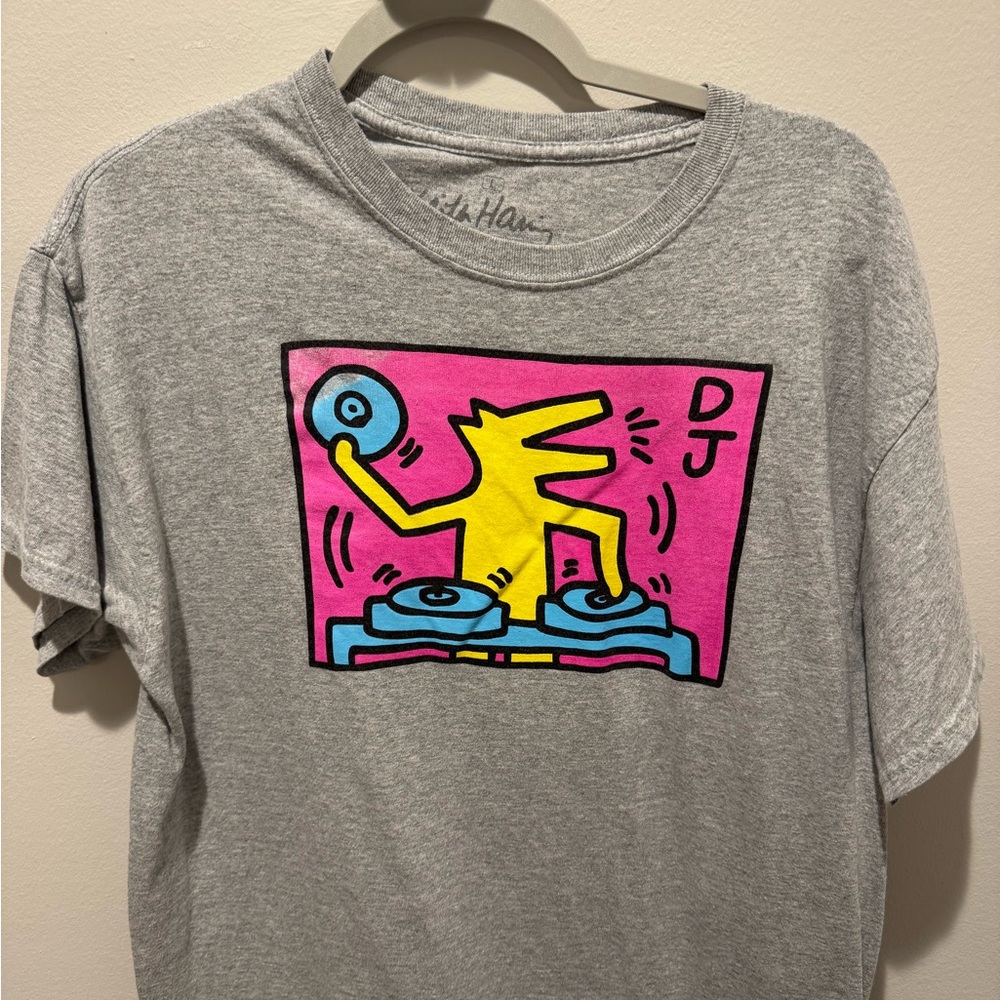 Gray Graphic DJ Tee